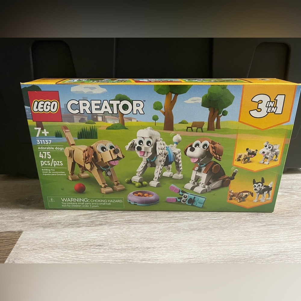 LEGO Creator 3-in-1 Adorable Dogs Set, 31137, NIB/ Sealed